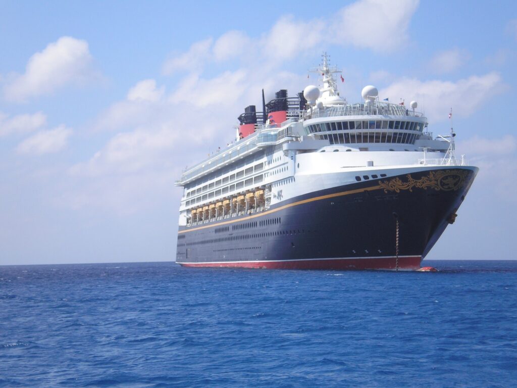 Disney Cruise Ship at Sea