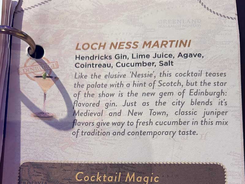 Craft Cocktails Sun Princess